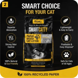 REMU SMARTCATTY Lightweight Paper Based Cat Litter