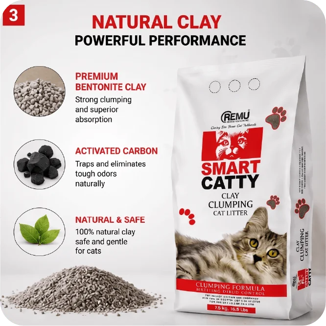 REMU SMART CATTY CLAY CLUMPING CAT LITTER