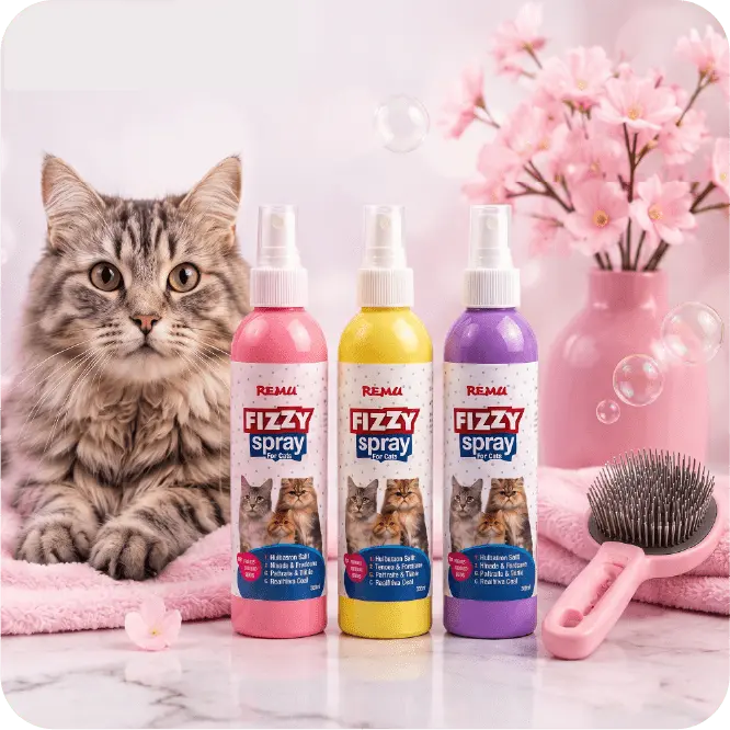 REMU FIZZY Waterless Spray for Cats