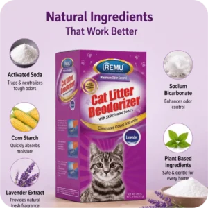 REMU Cat Litter Deodorizer – Maximum Odor Control