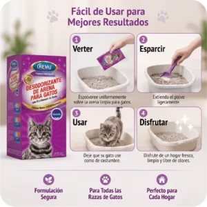 REMU Cat Litter Deodorizer – Maximum Odor Control